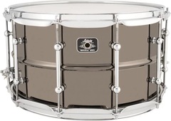 Ludwig Universal Black Brass Snare Drum - 8-inch x 14-inch Universal Black Brass Snare Drum - 8-inch x 14-inch, Chrome Hardware Chrome Hardware