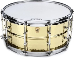 Ludwig Hammered Brass Snare Drum - 6.5 x 14 inch - Tube Lugs