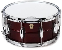 Ludwig Brass Snare Drum - 6.5 x 14 inch - Malbec