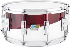 Ludwig Vistalite Snare Drum - 6.5-inch x 14-inch - Red/White 