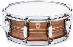 Ludwig Copper Phonic Snare Drum - 5 x 14 inch - Raw Patina Finish