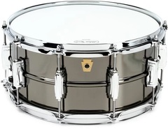 Ludwig Black Beauty Snare Drum - 6.5 x 14 inch - Black Nickel with Imperial Lugs