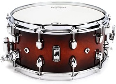 Mapex Black Panther Solidus Snare Drum - 14 x 7 inch - Red Black Burst