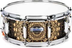 Pearl Masters Maple Complete Snare Drum - 14 x 5.5 inch - Cain and Abel Graphic