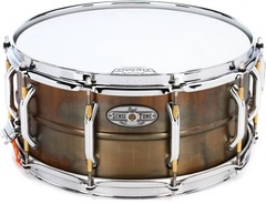 Pearl SensiTone Premium Beaded Brass Snare - 6.5 x 14 inch - Patina Finish