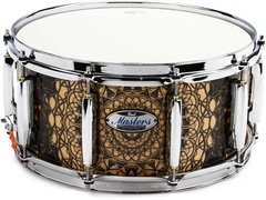 Pearl Masters Maple Complete Snare Drum - 14 x 6.5 inch - Cain and Abel Graphic