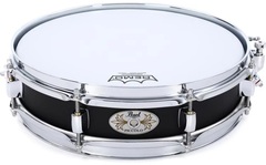 Pearl Piccolo Steel Snare Drum - 3-inch x 13-inch, Black