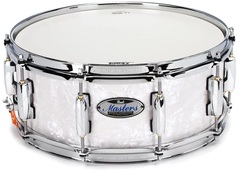 Pearl Masters Maple Complete Snare Drum - 14 x 5.5 inch - White Marine Pearl