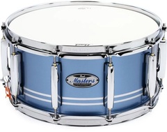 Pearl Masters Maple Complete Snare Drum - 14 x 6.5 inch - Chrome Contrail Metallic Lacquer