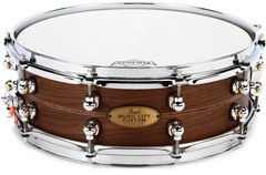 Pearl Music City Custom Solid Walnut Snare Drum - 14 x 5 inch - Kingwood Center Inlay