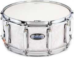Pearl Masters Maple Complete Snare Drum - 14 x 6.5 inch - White Marine Pearl