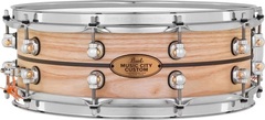 Pearl Music City Custom Solid Ash Snare Drum - 14 x 5 inch - Natural with Ebony Inlay