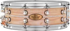 Pearl Music City Custom Solid Ash Snare Drum - 14 x 5 inch - Nicotine Marine Pearl Inlay