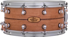 Pearl Music City Custom Solid Cherry Snare Drum - 14 x 6.5 inch - Kingwood Center Inlay