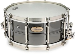 Pearl Philharmonic Brass Snare Drum - 6.5-inch x 14-inch, Black Nickel