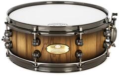 Pearl Masterworks Studio Snare Drum - 13 x 5 inch - Black Burst over Black Limba
