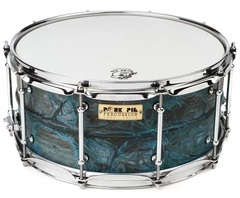 Pork Pie Percussion USA Custom Patina Brass Snare Drum - 6.5 x 14 inch