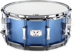 Pork Pie Percussion Little Squealer Snare Drum - 6.5 x 14 inch - Porcaro Blue Lacquer