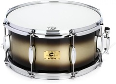Pork Pie Percussion Hip Pig Snare Drum - 6.5-inch x 14-inch - Black Gold Duco