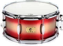 Pork Pie Percussion Hip Pig Snare Drum - 6.5 x 14 inch - Red Gold Duco
