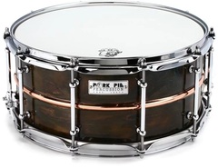 Pork Pie Percussion Copper Patina Snare Drum - 6.5 x 14 inch - Polished