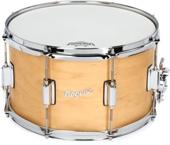 Rogers Drums PowerTone Snare Drum - 8-inch x 14-inch - Satin Natural