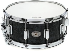 Rogers Drums Dyna-sonic Snare Drum - 6.5 x 14 inch - Black Diamond with Beavertail Lugs