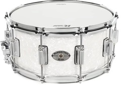 Rogers Drums SuperTen Snare Drum - 6.5-inch x 14-inch, White Marine Pearl