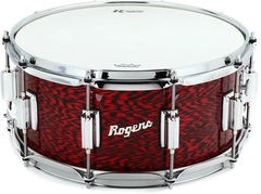 Rogers Drums SuperTen Snare Drum - 6.5-inch x 14-inch, Red Onyx