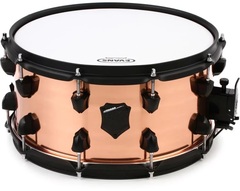 SJC Custom Drums Armada Series Copper Snare Drum - 7 x 14 inch - Flat Black Hardware