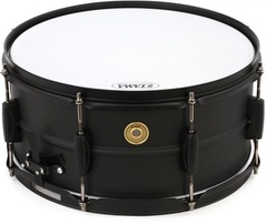 Tama Steel Snare Drum - 6.5 x 14 inch - Black/Black