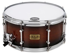 Tama S.L.P. Dynamic Kapur Snare Drum - 6.5 x 14 inch - Black Kapur Burst