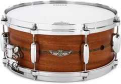 Tama Star Solid Mahogany Snare Drum - 6 x 14 inch - Oiled Natural Mahogany