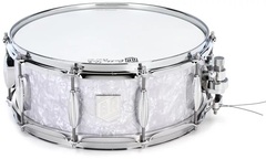 Trick Drums Buddy Rich Commemorative Snare Drum - 5.5 x 14 inch - White Marine Pearl Wrap