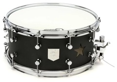 Trick Drums Aluminum Snare Drum - 6.5 x 14 inch - Gamblers Gray Star Vent
