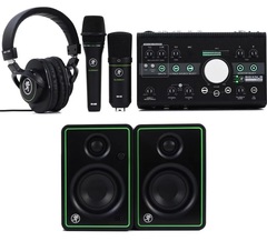 Mackie Studio Bundle with Big Knob Studio, Monitors, and Microphones
