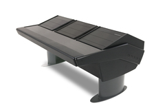 Argosy G-Series Universal 22 Console Desk with 2 Racks - Black Trim