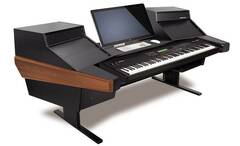 Argosy Dual15KL Keyboard Workstation Desk with 803 Racks - Black Trim
