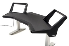 Argosy HALO.E2 Base Sit-Stand Desk - Fingerprint Resistant Black Finish