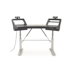 Argosy HALO.E2 Plus Sit-Stand Desk - Mahogany Finish
