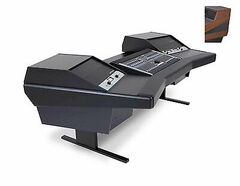 Argosy Dual15L Studio Workstation Desk with 803 Racks - Black Trim