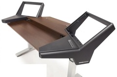 Argosy HALO.KE2 Base Sit-Stand Desk Mahogany Finish