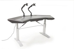 Argosy HALO.GE Plus Sit-Stand Desk - Original Hautelink Pattern Finish