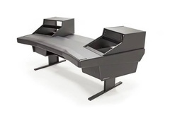 Argosy Dual15 Studio Workstation Desk with 825 Racks - Black Trim