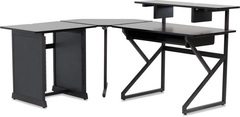 Gator Frameworks GFW-DESK-SET Content Creator Desk Set with Corner Section and 12U Rack Table