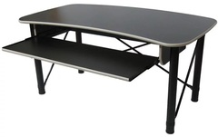 RAB Audio ProRak 61NB Music Production Desk - Black with Almond Trim