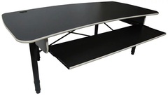 RAB Audio ProRak 88NB Music Production Desk - Black with Almond Trim