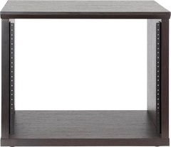 Gator Frameworks Elite Series 8U Desktop Studio Rack - Dark Walnut Brown