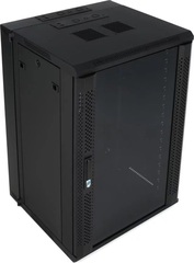 Gator GRW2018509 - 18U Hinged Wall Rack with Glass Door