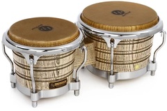 Latin Percussion Galaxy Giovanni Signature Bongos - Natural/Chrome